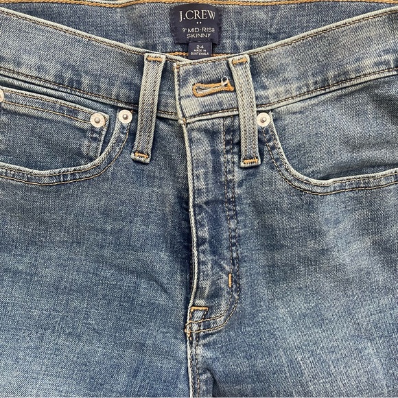 NWOT J. Crew 9” Mid-Rise Skinny Jeans - Picture 4 of 4
